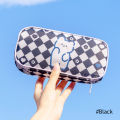 SF Checkerboard Pen Case Pencil Bag For Girls Pencil Pouch Korean Stationery School Student Stationery Storage Bag. 