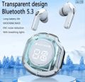 Air 39 Wireless Earbuds Transparent Bluetooth 5.3, Heavy Bass Stereo. 