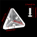 72Pcs Acrylic Corner Brackets with Semitransparent Screws Clear 3-Hole Right Angle Joint Brace Brackets. 