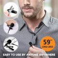Youtube | Tiktok Video Recording Mic for Mobile | High Quality Lapel Lavalier Collar Mic with Clip | High Definition Perfect Voice Recording Microphone | Pocket Friendly Mick Mic. 