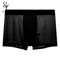 Sunnyheart Stretchy Men Underwear Comfortable Men's Boxer Briefs with Wide Waistband Ice Silk Fabric Buyers' Favorite Underwear Choice Comfortable Boxer Shorts. 
