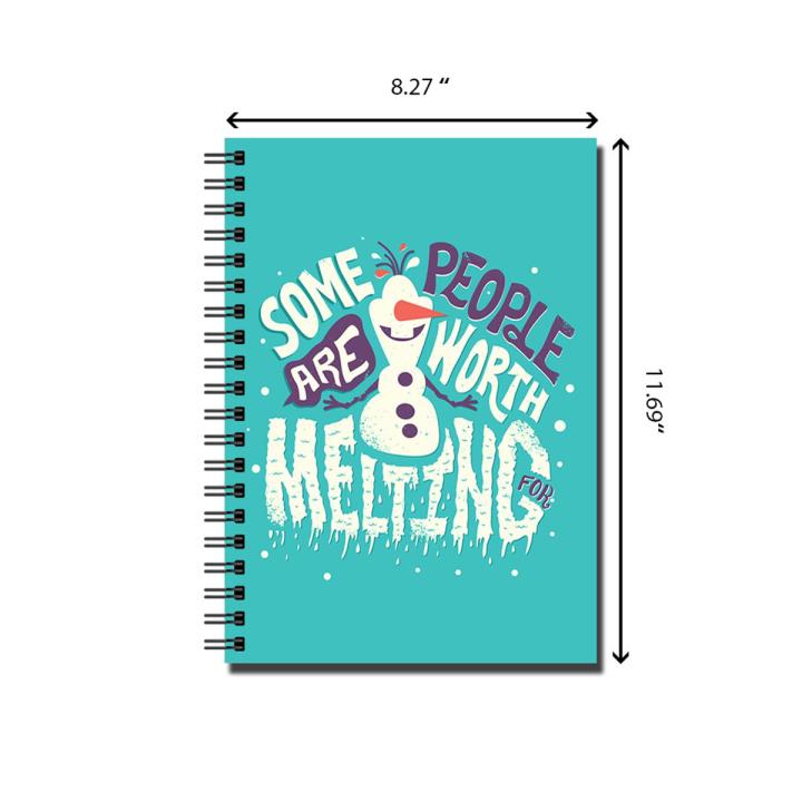 MyKitab - Frozen Spiral NoteBook A5 & A4 150 pages|Notebook for Girls and Boys |Diary