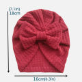2022 Spring Summer Baby Hat Turban Cute Bows Knitted Baby Girl Hats Beanie Newborn Soft Cotton Solid Color Infant Kids Winter. 