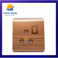 Power Plug 16A China Fitting Sheet China Switch Board- Metal Series (Golden Colour). 