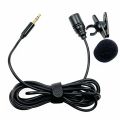 3.5mm External Clip On Collar Mic | Omni-directional | Clear Audio Recording | Microphone With Collar Clip | For PC & Laptop. 