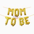 Mom To Be Foil Balloon - 16 Inch - Baby Shower Themed Party - Golden - Girls - Pack Of 1. 