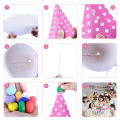 11 Pieces Happy Birthday Party Hats Polka Dot DIY Cute Handmade Cap Crown Shower Baby Decoration Boy Girl Gifts Supplie. 