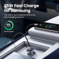 UGREEN 30W Car Charger Dual Port QC 4.0 3.0 Fast Charging For iPhone 16 15 Xiaomi Huawei Samsung Supercharge Type C Charger. 