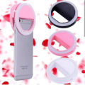Pack Of 2 Mini Portable USB Rechargeable Selfie Ring Light With 3 Brightness Levels. 