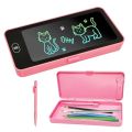 LCD Writing Slate Pencil Box – Smart Digital Drawing & Writing Board with Storage Case, Erase Button & Stylus Pen for Kids, Students & Office Use. 