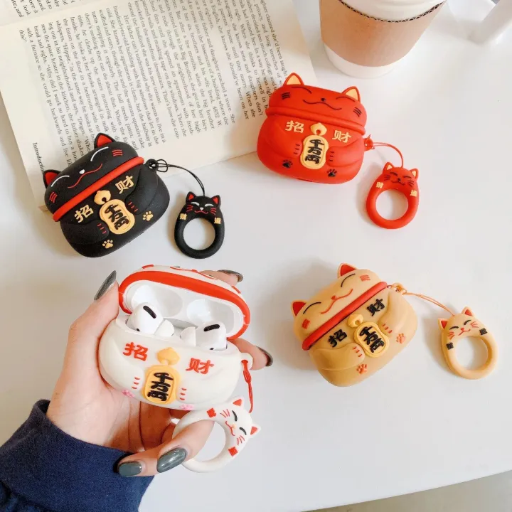 New%203D%20Cartoon%20Silicone%20Protective%20Case%20for%20AirPods%20Pro%20-%20Cute%20Character%20Design%20with%20Hanging%20Strap%20-%20Image%203