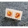 Resin earrings. 
