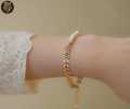 Gold/Silver Color Chain Link Bracelet for Women Ladies New Style Copper Beads Bracelet Jewelry. 