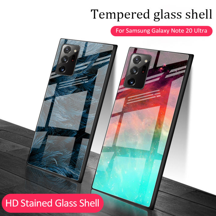 QiaQia Luxury Case For Samsung Note 20 S23 S24 Ultra A54 Tempered Glass Cover For Samsung S21 S22 Ultra Hard Back Case Protective Funda