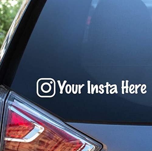custom name car sticker- back glass sticker- white vinyl sticker- 8x3 ...