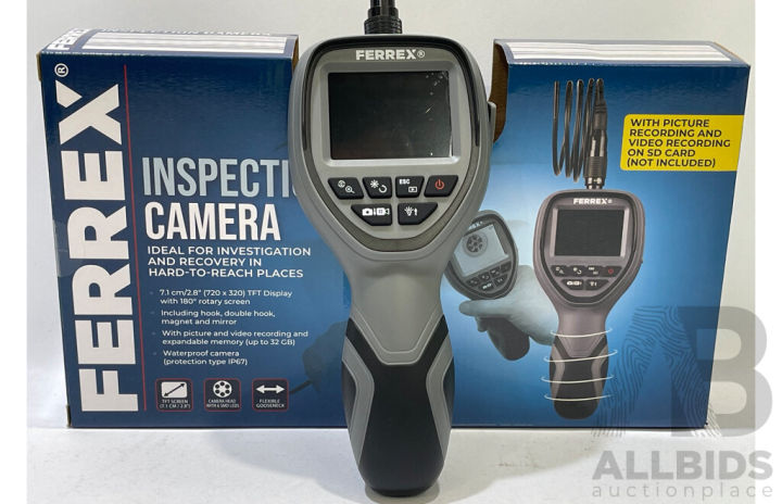 Ferrex Inspection Camera 99D7max Black ORIGINAL UK ZONE STOCK