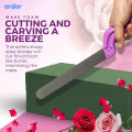 Professional-Grade Floral Foam Knife - Cut Flower Foam Blocks to Shape - Anti-Slip Ergonomic Handle - 8 Inches Sharp Steel Blade - Can Also Cut Fruit and Cake. 