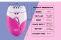 Epilator Rechargeable Threading Machine Full Body Hair Removal Machine from Roots Shinon SH-7803. 
