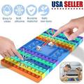 New Silicone Popit Ludo with 2 dices MIX RANDOM RAINBOW COLORS (B.A). 