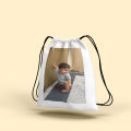 Design Your Own Personalized Picture Drawstring Bag- Custom Drawstring Bag. 