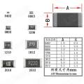 50pcs SMD Chip Resistor 2512 100 10R0 5% 1% 1W 10ohm 10R Fixed Resistance. 