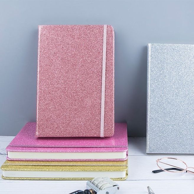 Latest Style Glitter Diary-Sparkly Glitter Stationery Diary Notepad For Office And School-Travelling Pocket Diary