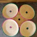 Pack of Five/Set of 5 Traditional handmade chaabi for roti/bread basket. 