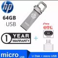 HP Flash Drive 128 GB 64 GB 32 GB USB Good Speed 3.0/2.0 Flash Memory Stick USB Drive + OTG Adapter. 