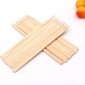 Set of 24 - Bamboo Flat BBQ Skewers, Flat Style Bamboo Wooden Meat and Fruit Skewers Vegetables Sticks Arts & Crafts. 