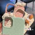 Lovely Lie Down Kitten Creative Cartoon DIY Cat 3D Doll Case Compatible for IPhone 16 11 15 12 14 13 Pro Max X XS Max XR 16 14 15 Plus Luxury Case. 