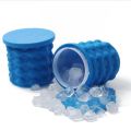 New Magic Ice Cube Maker Genie Silicone - Ice Bucket The Revolutionary Space Saving Ice Cube Maker - Blue. 