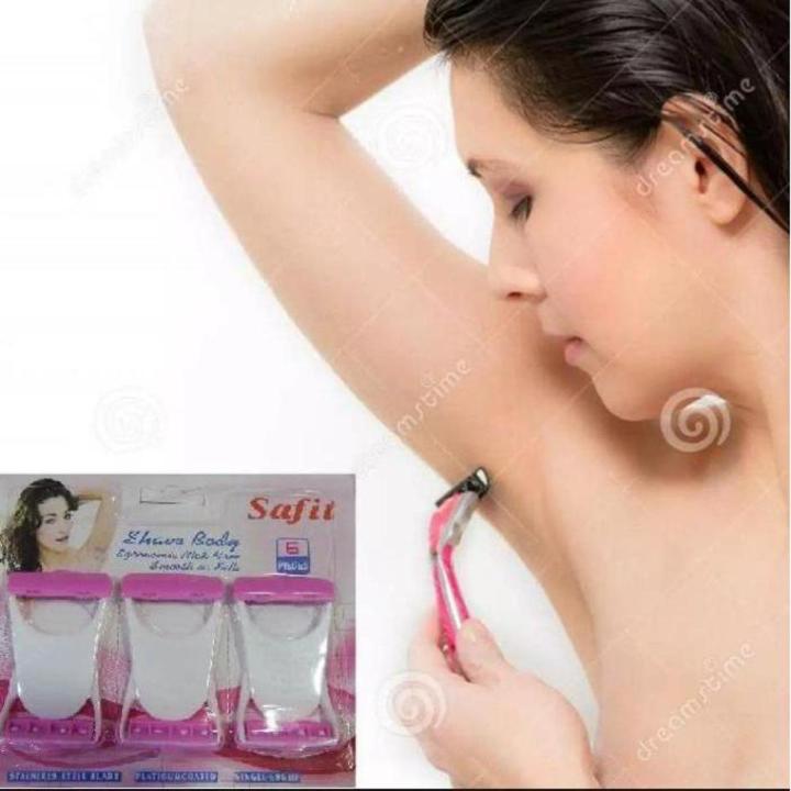 6 pcs Ladies Womens Girls Shaver Trimmer Bikini Razor soft