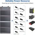 BigBlue 36W Solar Panels Charger with DC(20V/1.8A), PD 20W USB-C and Fast Charge USB-A, IP54 Waterproof, Portable Solar Panel for Camping, Compatible with iPhone, Galaxy, Tablets, Small Power Station. 