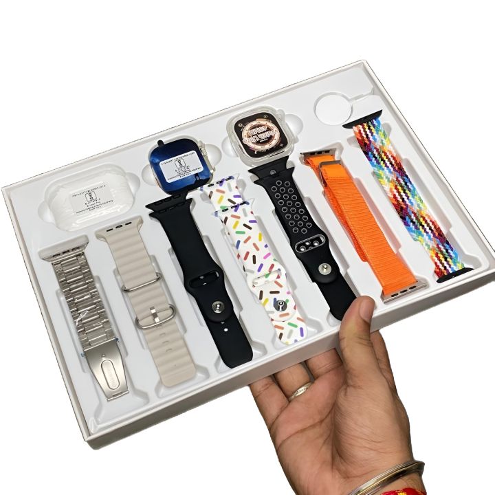 Original%20i20%20Ultra%20MAX%20Suit%20SmartWatch%20Aiirpods%20Pro%20with%20Transparent%20Screen%20Guard%20Watch%20with%20Seven%20Decorated%20Straps%20Waterproof%20Men%20Women%20smart%20watch%20Revolutionize%20Your%20Lifestyle%202.3inch%20large%20screen%20with%207%20strap%20smartwatch%20call%20heart%20rate%20sleep%20monitoring%20-%20Image%204