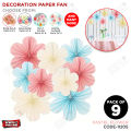 Paper Decoration Fans, Round Pattern Hanging Papers Garland Decorations For Anniversary Wedding Birthday Party Bridal & Baby Showers, Events Accessories & Item, Wall Decorative Garland Fan Backdrop Party Decor Supplies Pinwheel Background Craft Partydecor. 