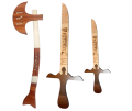 PACK OF 3 IYI Ertugrul GhazSword Toy and Turgut Axe, Collection Toys & Action Toys - Ertugrul Drilis Toys IYI. 