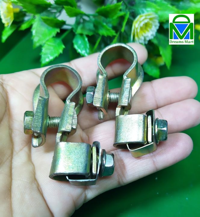 DreamsMart Pack of 2pcs 12V 24V Battery terminals clamps 16mm terminal adjustable clip car UPS inverter battery Clamp connector