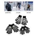 Halloween Skeleton Gloves Keep Warm Touchscreen Luminous Skeleton Warm Gloves. 