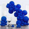 70pcs 9 inch Dark Royal Blue Latex Balloons without shinny Garland for Birthday Party Decoration Graduation Wedding Bridal Baby Shower Celebration helium balloon matte balloons. 