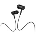 Black In-Ear Headphones, High Bass Sound, Universal Handsfree with 3.5mm Connector, Compatible with Android and Windows. 
