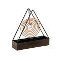 Anti-Scald Mosquito Coil Holder With Tray Creative Wrought Iron Triangular Shape Mosquito Repellent Incense Rack Home Decor Tool. 