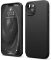 elago Liquid Silicone Case Compatible with iPhone 13 (6.1 inches), Premium Silicone Case, Full Protection Case – Shockproof Cover with 3 Structures, Soft Microfibre Prevents Scratches (Black). 