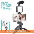 VLOGGING Kit Tripod Shoot Video Ay-49 Video Making Vlogging Kit Tripod. 