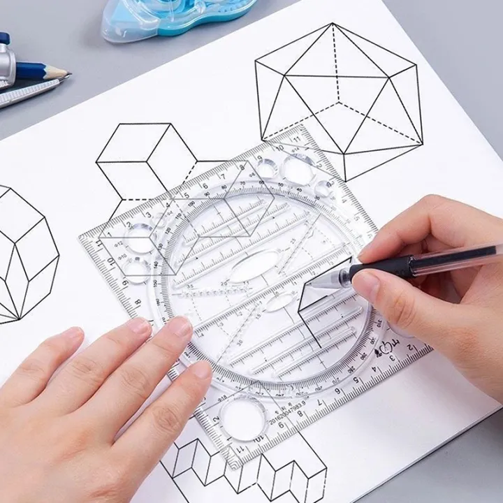 Multifunction Ruler Drawing Template Art Design Architect Stereo ...