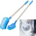 Toilet Brush Bathroom Cleaner and Great Grip Strong Bristles - Plastic Non-Slip Household Toilet Brush - Perfect for a Completely Clean Bathroom. 