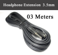 3 Meter 3.5mm AUX Headphone Extension Cable Male to Female Extender Audio Stereo Cord for Headphone, Speaker. 