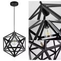 3 in 1 Base Hexagon Hanging Lamp, Ceiling Lights, Indoor Lights - Modern Pendant for Home & Office | LED/Filament Bulb Compatible (Bulb Not Included). 