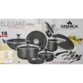 sonex elegant max gift pack cookware 18 pcs. 