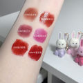 Gege bear Gogo Cub Bunny Rabbit Keychain Watery Lip Glaze Mirror Pouty Lips Student Party Affordable Lipstick. 