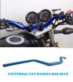 Universal Fat Bar Handle Style for Bike - Blue. 